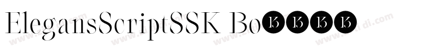ElegansScriptSSK Bo字体转换